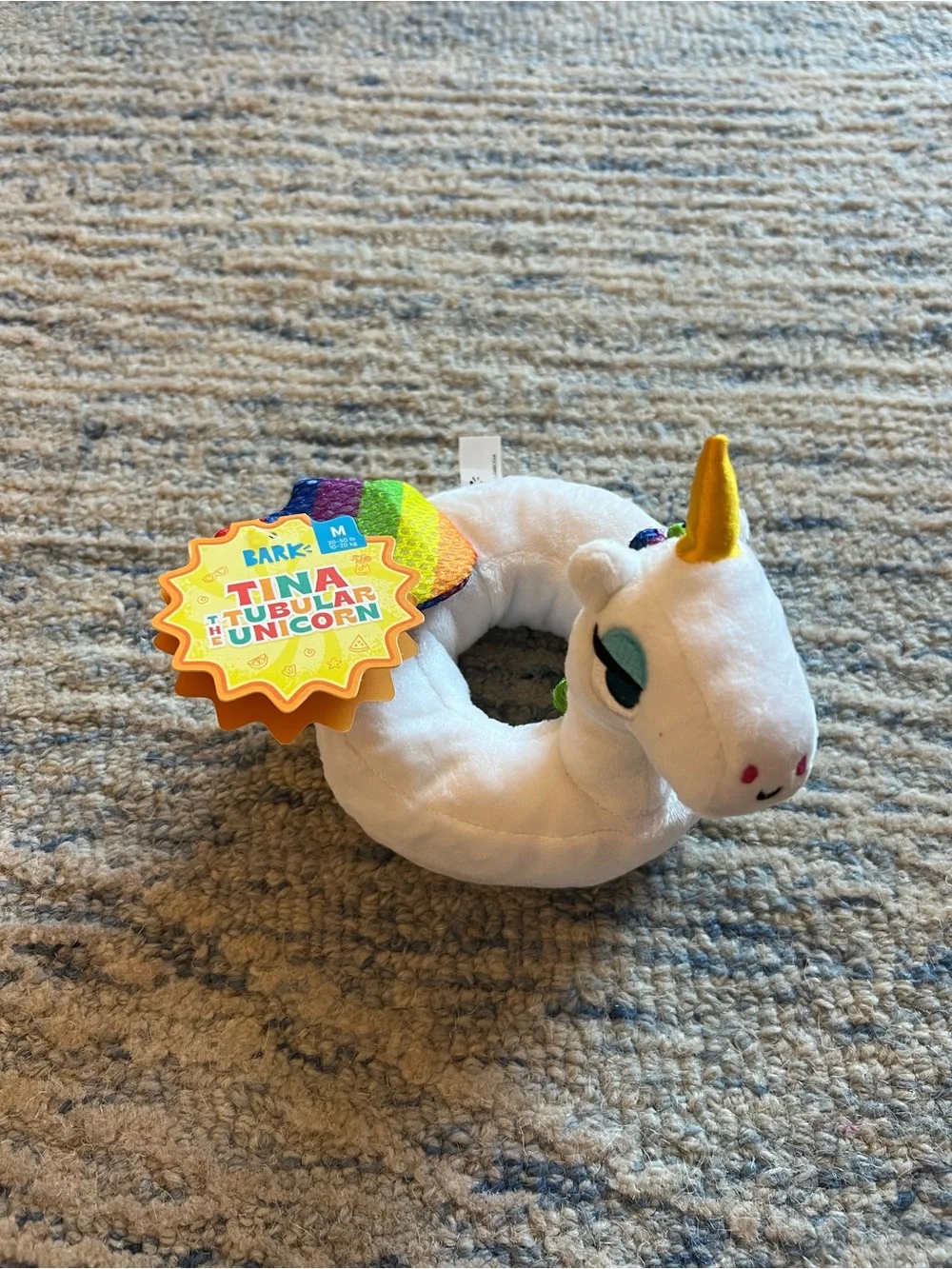 Bark Tina The Tubular Unicorn Dog Toy NWT